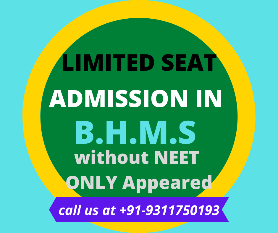 ADMISSION IN BHMS